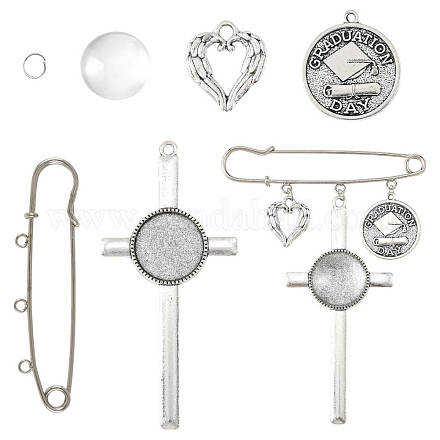 Железная килт булавки броши фурнитура DIY-FS0009-47-1