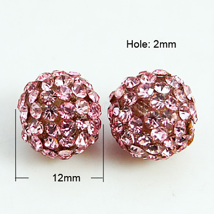Abalorios de resina de Diamante de imitación RB-A025-12mm-A23-1