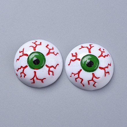 Halloween Theme Opaque Resin Cabochons X-RESI-D0003-07-1