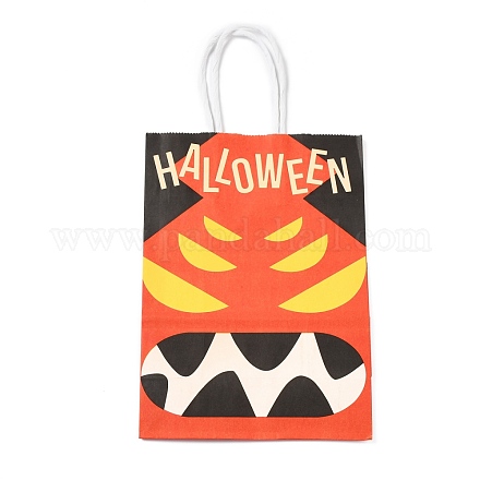 Bolsas de regalo de papel kraft con tema de halloween CARB-A006-01J-1