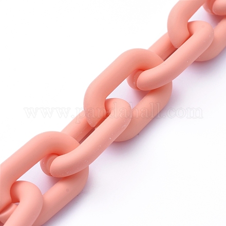 Handmade Acrylic Cable Chains AJEW-JB00630-04-1