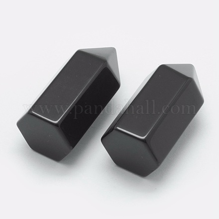 Natural Obsidian Pointed Beads G-G760-K03-1