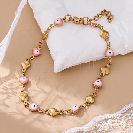 Ионное покрытие (ip) 304 нержавеющая сталь звенья цепи браслеты BJEW-P236-30G-04-1