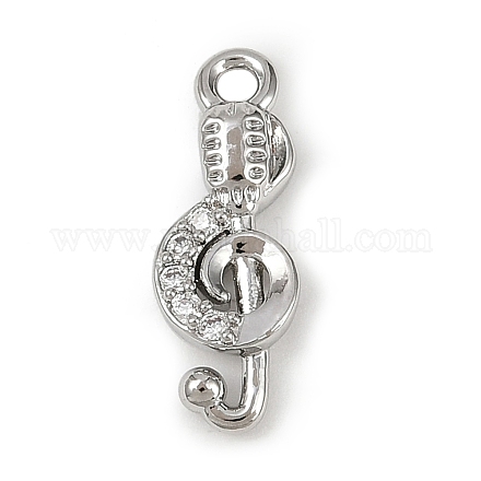 Латунные микропаве прозрачные подвески с фианитом KK-L238-23P-1