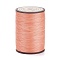 Flat Waxed Polyester Thread String, Micro Macrame Cord, for Leather Sewing Stitching, Light Salmon, 0.8~0.9x0.3mm, about 109.36 Yards(100m)/Roll