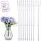 50Pcs Transparent Plastic Wire Name Card Clip Holder, Table Memo Holder, for Weddings Birthday Party Decorations, Three Teeth Fork, 243x24x2.5mm