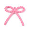 Opaque Acrylic Big Pendants, Bowknot, Hot Pink, 58~59x59~59.5x8.1mm, Hole: 3.1mm