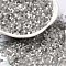 Glass Bugle Beads, Imitation Cat Eye, Cylinder, Light Grey, 2x1.5mm, Hole: 1.2mm, about 2777pcs/10g