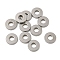 Non-Tarnish 304 Stainless Steel Spacer Beads, Flat Round, Stainless Steel Color, 8x1.5mm, Hole: 3.2mm