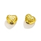304 Stainless Steel Beads, Heart, Golden, 5x6.5x4mm, Hole: 1.8mm