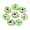 Handmade Porcelain Enamel Beads, Donut, Bright Glazed Porcelain, Mixed Color, 18.5x7.5~10mm, Hole: 2mm