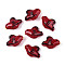Handmade Lampwork Enamel Beads, Bird, Dark Red, 14~14.8x20~20.3x9~9.8mm, Hole: 0.8~0.9mm
