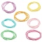 7Pcs 7 Colors Waist Beads, Round Acrylic Beaded Stretch Waist Chains for Women, Mixed Color, 31.65 inch(80.4cm), Beads: 4mm, 1pc/color