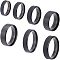14Pcs 7 Size 201 Stainless Steel Plain Band Ring for Men Women, Electrophoresis Black, Inner Diameter: US Size 5 3/4~13(16.3~22.2mm), 2Pcs/size