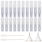 32Pcs 2 Styles 2ML/3ML Polypropylene(PP) Spray Bottles, 2Pcs Transparent Plastic Funnel Hopper, 2Pcs Disposable Plastic Transfer Pipettes, Clear, 37~140x6~37mm