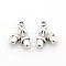 Tibetan Style Alloy Pendants, Cadmium Free & Nickel Free & Lead Free, Acorns, Antique Silver, 17x12x4mm, Hole: 1.5mm
