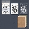 Scrapbook Paper Pad Sets, for DIY Album Scrapbook, Greeting Card, Background Paper with Seal, Flower, Slate Blue, 120x80x0.1mm