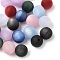 Resin Imitation Cat Eye Beads, Abrazine Beads, Round, Mixed Color, 10mm, Hole: 2mm