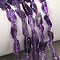 Natural Amethyst Beads Strands, Nuggets, with Seed Beads, 5~16x3~8x3~5mm, Hole: 1.2mm, about 31~32pcs/strand, 15.55''~15.94''(39.5~40.5cm)