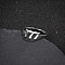 Number 201 Stainless Steel Adjustable Cuff Rings, Stainless Steel Color, Inner Diameter: Adjustable