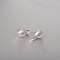 Round Ball Drawbench Brass Ear False Plugs for Women, Silver, 22x10mm