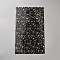 PU Leather Fabrics, Rectangle with Star Pattern, Black, 334x198x0.5mm