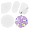 2 Bags Paper Quilting Templates, English Paper Piecing, DIY Patchwork Sewing Crafts, Flower, White, 58x42x0.2mm