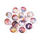 Baking Painted Transparent Glass Beads, Rondelle, Faceted, Colorful, 9.5~10x7.5~8mm, Hole: 1.6mm