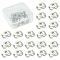 304 Stainless Steel Ear Nuts, Earring Backs, Stainless Steel Color, 6x4.5x3.5mm, Pin: 0.9mm, 100pcs/box
