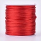 Round Nylon Threads, for Chinese Knot Making, Red, 1.5mm, about 50yards/roll.