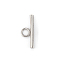 304 Stainless Steel Toggle Clasps, Bar Clasp, Stainless Steel Color, 23x6.5x2mm, Hole: 3mm