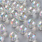 Transparent Acrylic Beads, AB Color Plated, Round, Clear AB, 16x15mm, Hole: 2.8mm