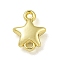 Alloy Connector Charms, Golden, Star, 8.5x6.5x3mm, Hole: 1mm