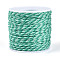50M Braided Polyester Cord, with PET Plastic, for Jewelry Making, Round, Light Sea Green, 2mm, about 54.68 Yards(50m)/Roll