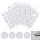 200Pcs Polyester Hot Melt Adhsive Screw Holes Cover Caps Stickers, Round Dust Cover Hole Stickers, White, 136x110x0.5mm