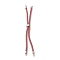 Nylon Twisted Cord Bracelet, with Brass Cord End, for Slider Bracelet Making, Pale Violet Red, 9 inch(22.8cm), Hole: 2.8mm, Single Chain Length: about 11.4cm