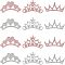 SUPERFINDINGS 18Pcs 3 Colors Flower Applique Patch Crystal Rhinestones Applique Shining Exquisite Portable on Patches DIY Crystals Patches for Jeans Jackets Clothing