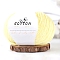 Milk Cotton Knitting Yarn, for Garments Scarves Sweater Shawl Hats, Light Yellow, 0.5~1mm, about 131.23 Yards(120m)/Skein