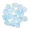 Opaque Acrylic Beads, Bud, with Glitter Powder, Rack Plating, Light Sky Blue, 9x8.5mm, Hole: 1.5mm