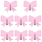 Iron Hooks, Bowknot, Pearl Pink, 40x46x20mm