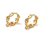 Brass Earring Findings, Ring, Real 18K Gold Plated, 15x4mm, Hole: 1.2mm, Pin: 0.8mm