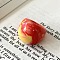 Resin Finger Rings for Women, Red, Inner Diameter: 17mm