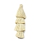 Polyester 
Tassel Pendants, Pale Goldenrod, 84x28mm