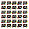 30Pcs Opaque Resin Pendants, Blackboard Charms with Pencil and Apple, for Teachers' Day, Colorful, 21x27.5x5mm, Hole: 1.8mm
