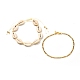 Ensemble de bracelets de cheville en perles tressées en coquillage cauri naturel pour fille femme X1-AJEW-AN00451-02-1