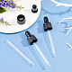 SUPERFINDINGS 24pcs Glass Droppers 50ml Straight Tip Glass Droppers with Rubber Bulb and Screw Cap for Glass Essential Oils Dropper Bottles MRMJ-FH0001-04F-4