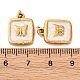Подвески из нержавеющей стали 304 с эмалью STAS-U061-37G-A01-3