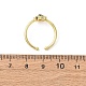 Messing Micro Pave Zirkonia Manschette offene Ringe&nbsp;RJEW-Z126-01G-5