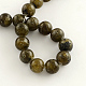 Round Natural Labradorite Gemstone Beads Strands G-R268-10mm-2