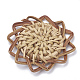 Handmade Reed Cane/Rattan Woven Pendants WOVE-Q075-06-2